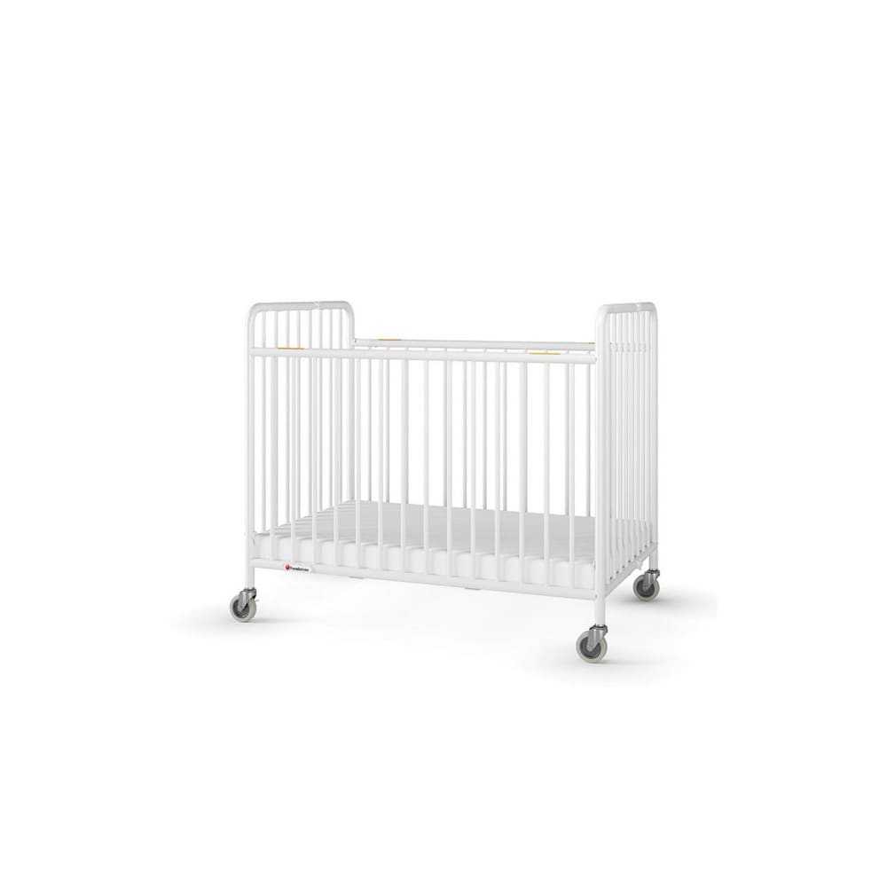 White top metal crib